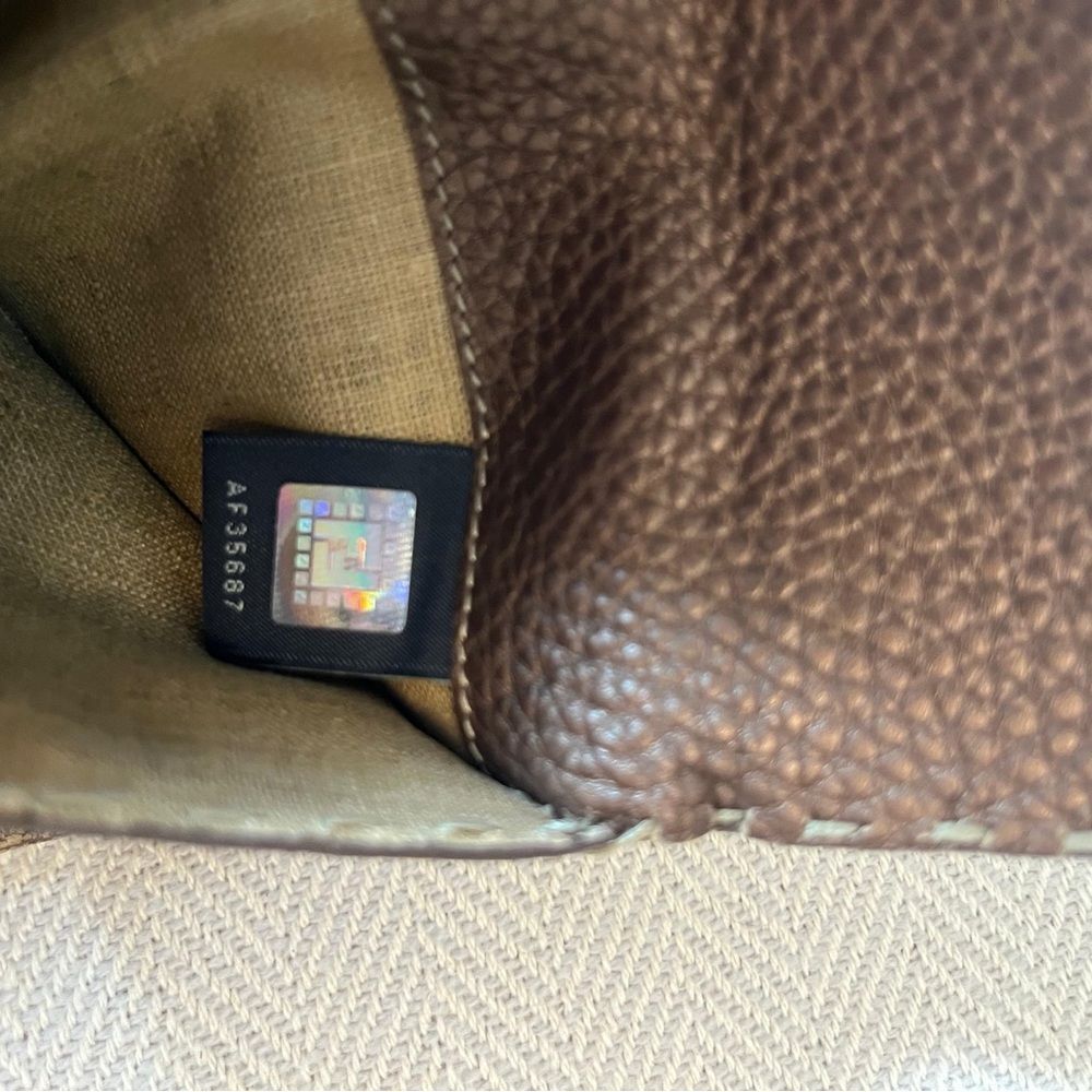 Fendi Brown Selleria Leather Continental Wallet - Picture 8 of 13